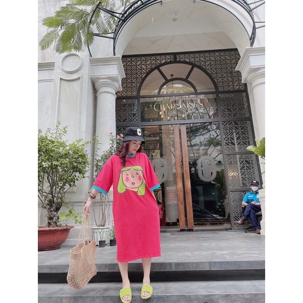 ĐẦM THUN SUÔNG CỔ TRÒN