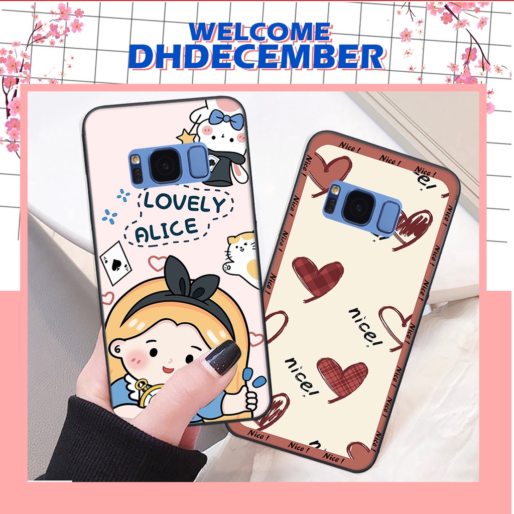 Ốp lưng Samsung  S8 / S8 PLUS in hình nice ,good luck happy ốp xinh viền dẻo đẹp chất