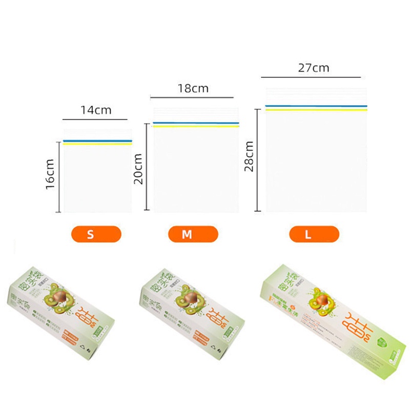 Set 15 / 20 / 30 Túi Khóa Zip Đựng Thực Phẩm Tiện Dụng