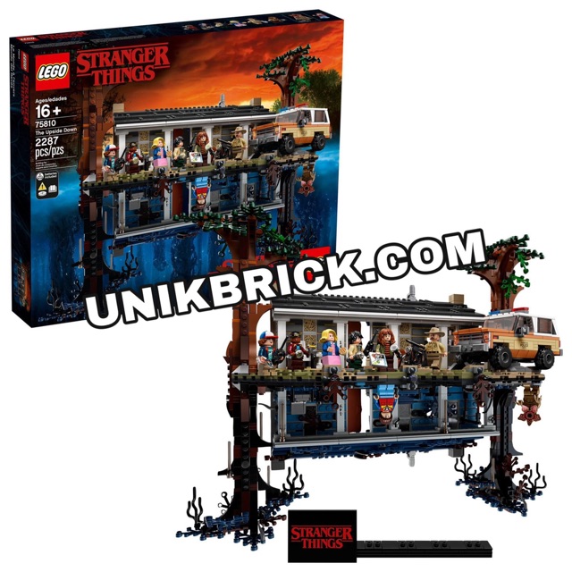 [CÓ HÀNG] Lego UNIK BRICK 75810 The Upside Down Thế giới ngược trong Stranger Things chính hãng (như hình).