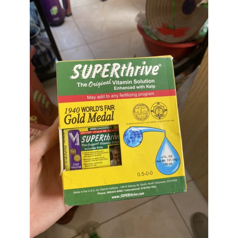 Siêu Kích Thích Tăng Trưởng SUPERthrive 120ML Hàng Mỹ