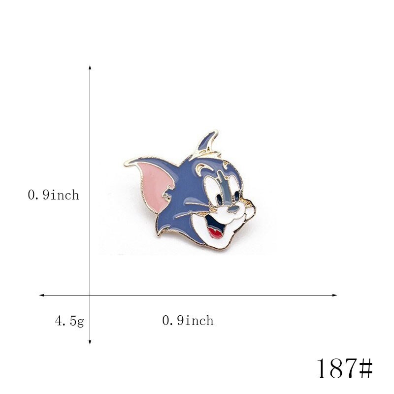 Pin cài áo nhân vật hoạt hình Mèo chuột Tom and Jerry - GC244