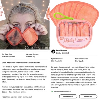 [BILL US] Tách set khăn tẩy trang Makeup Eraser mini