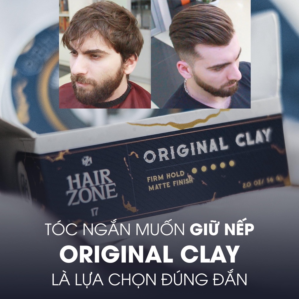 [Chính Hãng 100%] Sáp Vuốt Tóc Original Clay, All Day Balm 2022 By Hairzone 56g