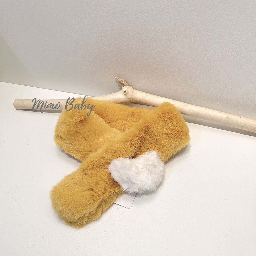 Khăn lông thỏ mềm mại hình trái tim xinh xắn cho bé KL152 Mimo Baby