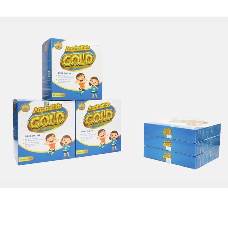 ANPHAKIDS GOLD – Giúp bé ăn ngon, ngủ ngon, tăng cường sức đề kháng (30 ống)