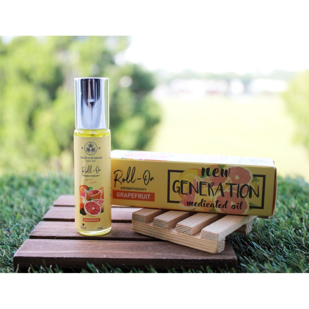 Dầu gió Three Star bi lăn Singapore 10ml: