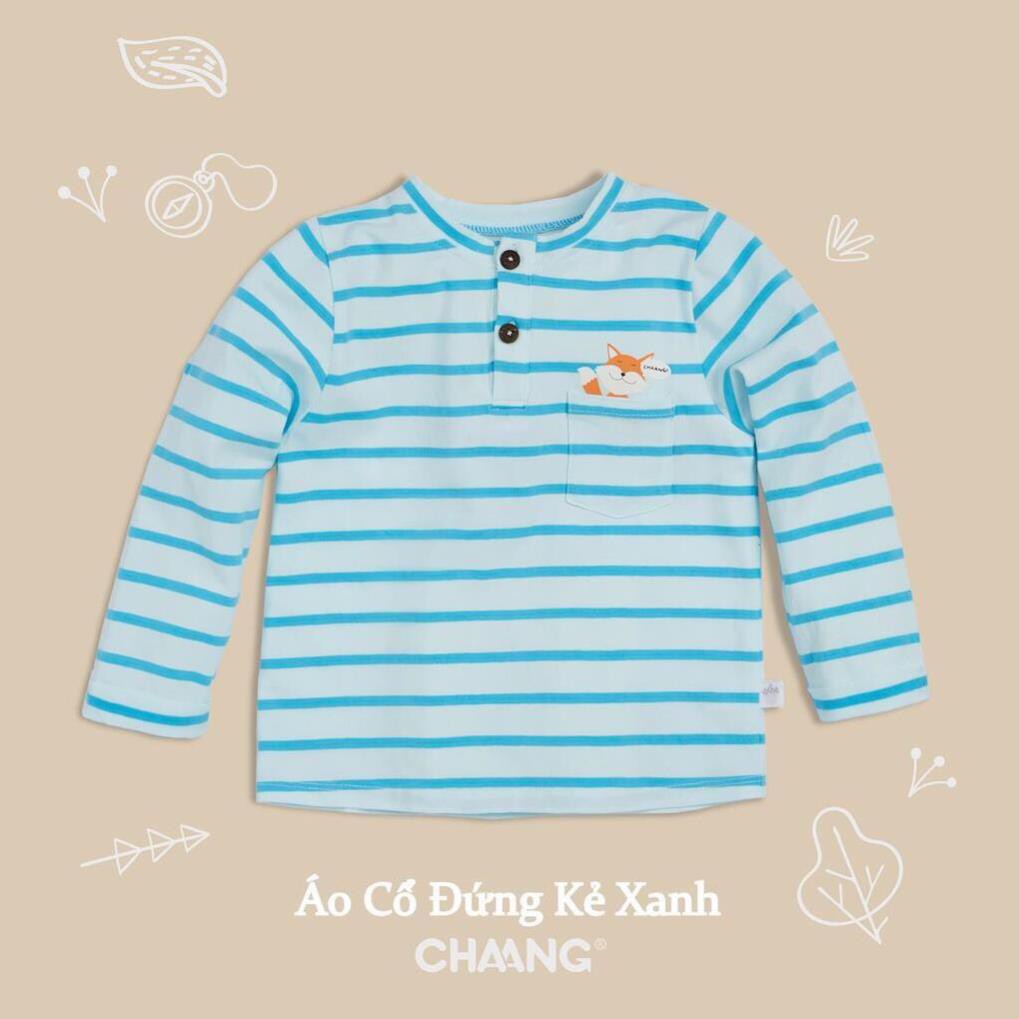 XẢ KHO  Áo dài tay bé trai cổ đứng SIZE TO 1-6Y CHAANG chất cực đẹp (Thu Đông 2019)