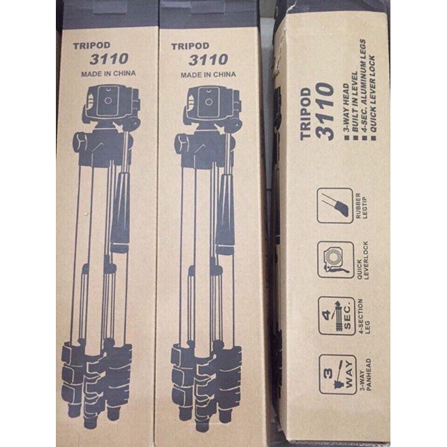 Gậy chụp ảnh Tripod 3 chân 3110 kèm bluetooth 💎