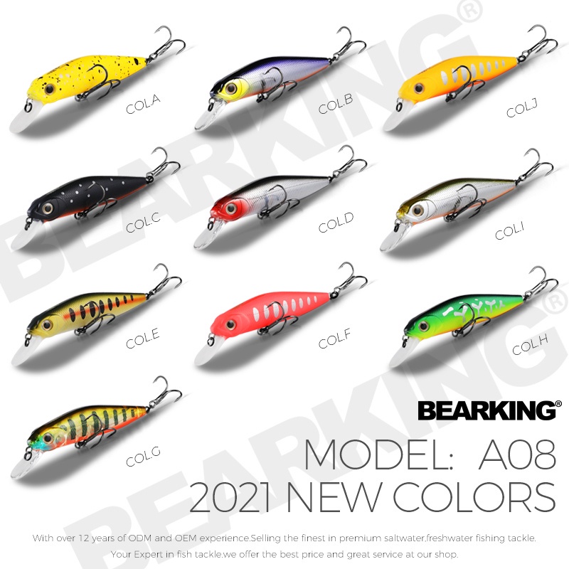 Mồi Giả Câu Cá BEARKING 78mm 11.3g Chất Lượng Cao