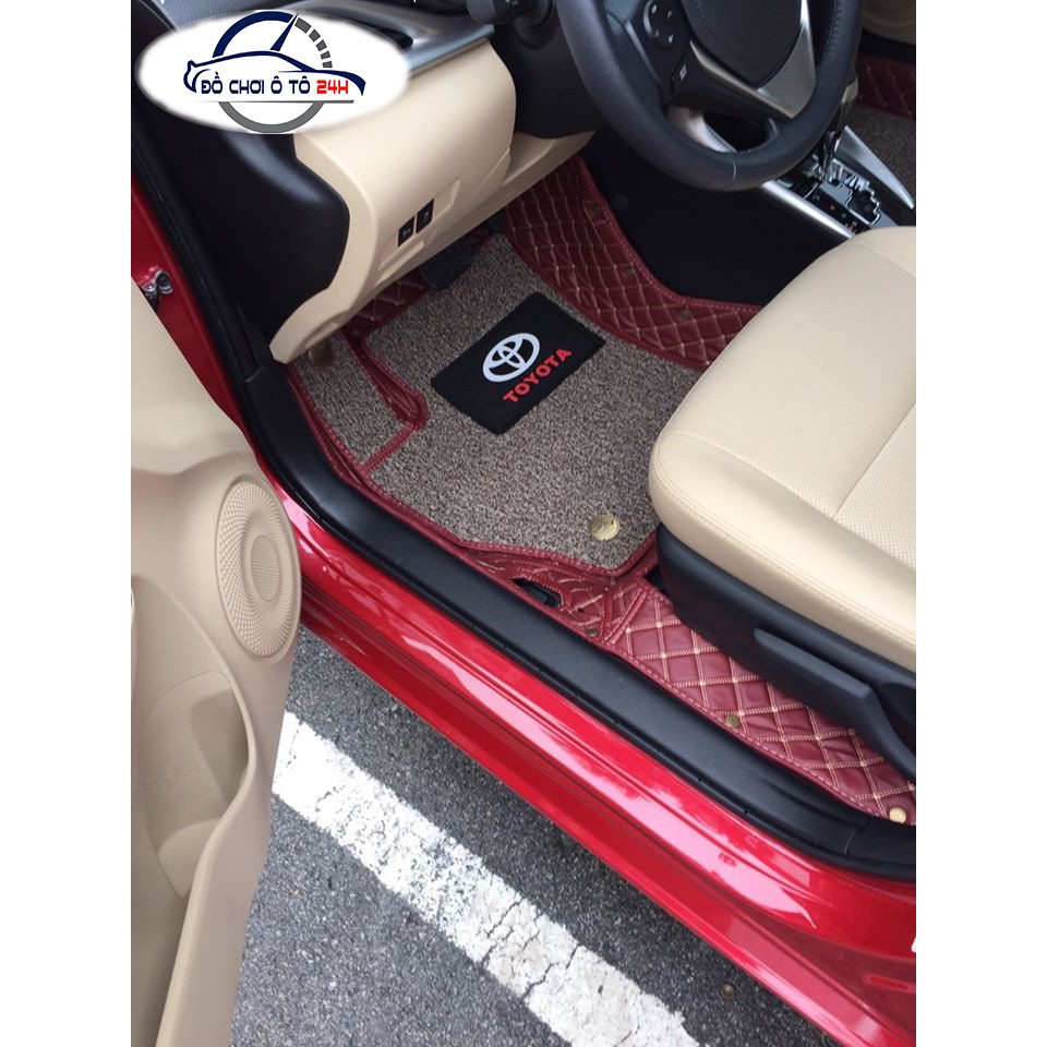 Thảm lót sàn ô tô 5D 6D Toyota Yaris 2017-2021 bảo vệ sàn xe, không mùi, không thấm nước