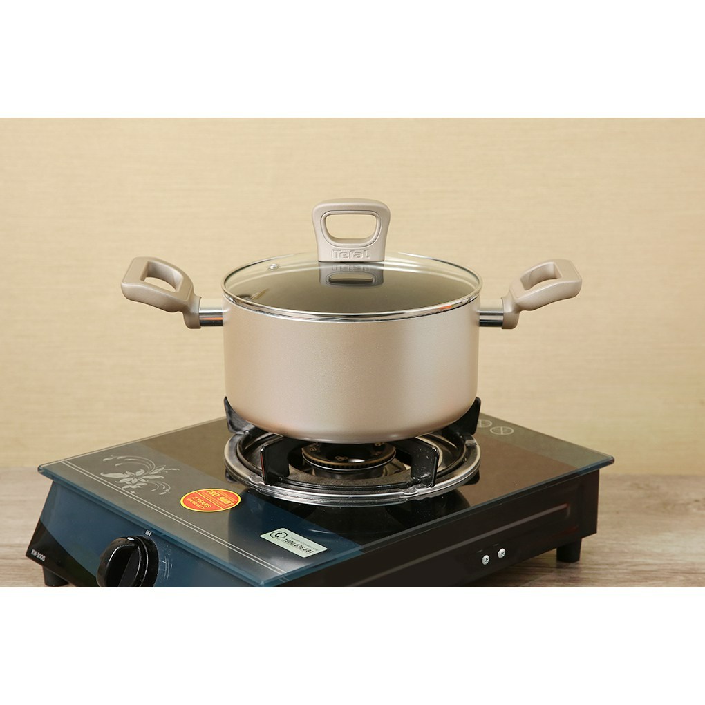 Nồi đế từ 20cm kèm nắp chống dính Tefal Sensations H9104414 - Hàng chính hãng