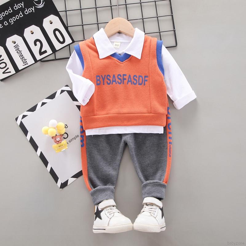 Set Quần Dài Và Áo Khoác Phong Cách Hàn Quốc Cho Bé Trai