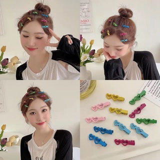 Kẹp tóc hình trái tim nhiều màu dễ thương cho nữ