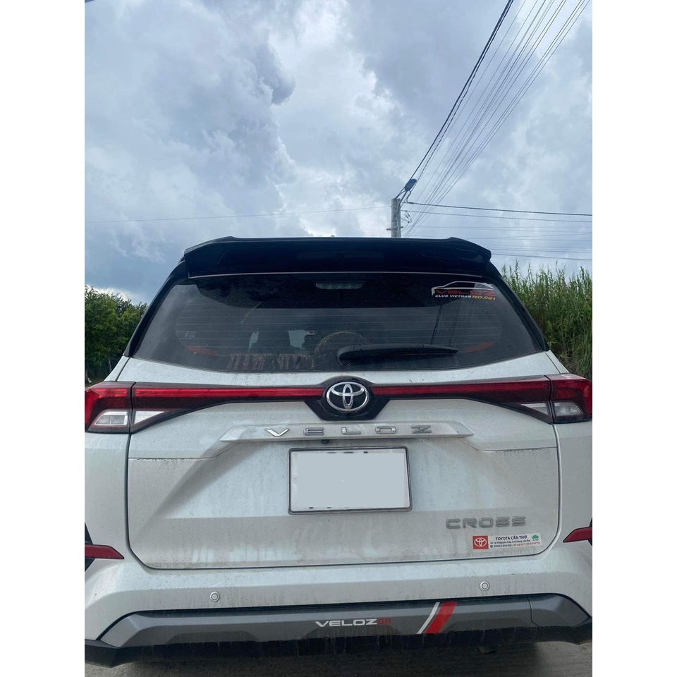 Đuôi gió theo xe Toyota Veloz, Avanza 2021 2022 2023 hàng mộc chưa sơn tặng kèm băng dính 3M