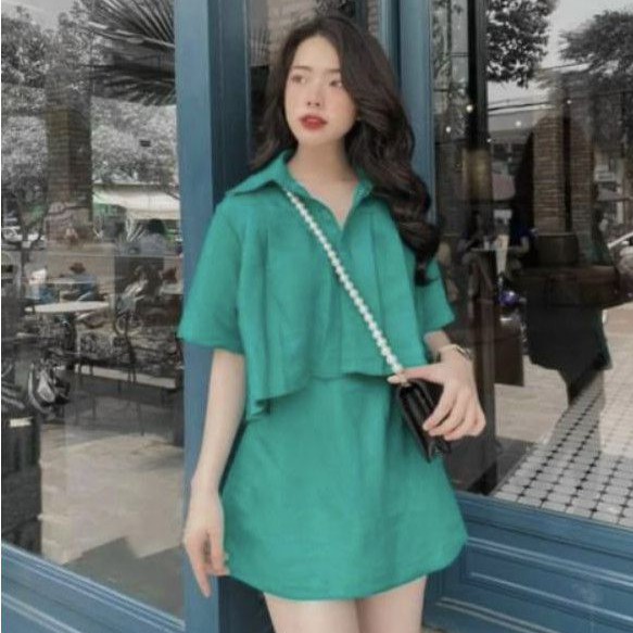 Sét đủi áo croptop form rộng cao cấp