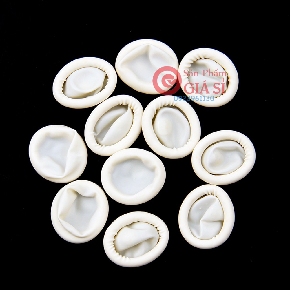 10 găng cao su đeo ngón tay màu trắng ❤️freeship❤️