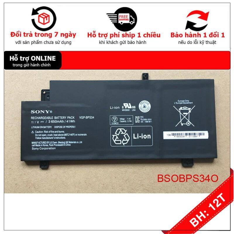 [BH12TH] ⚡[Pin zin] Pin laptop Sony Vaio VGP-BPS34 SVF14A SVF15A