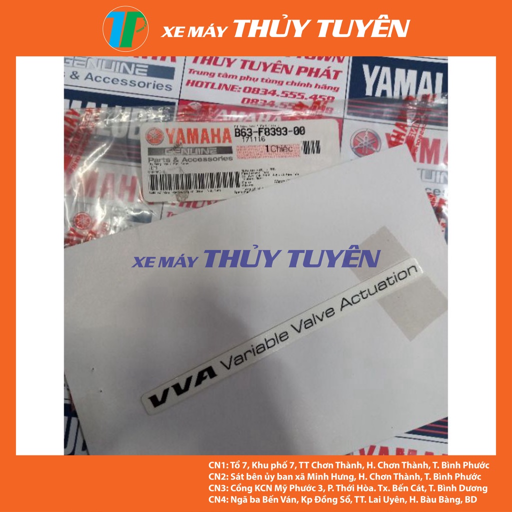 Tem ốp thân xe NVX Yamaha chính hãng