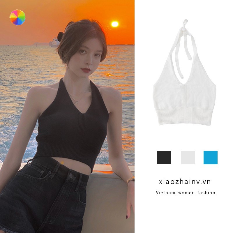 【HÀNG MỚI VỀ】Thời Trang Nữ Tính Kotaku áo Hai Dây Nữ Cổ Chữ V ZOE MM