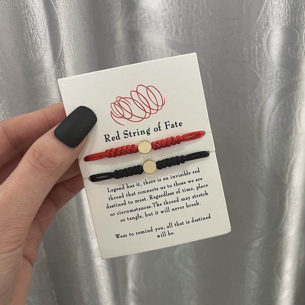 Vòng đeo tay RINHOO FRIENDSHIP dây bện thắt 6 nút có thể điều chỉnh phối mặt tùy chọn