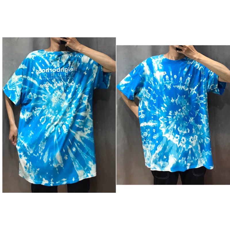 2HAND - ÁO THUN MỸ TIEDYE LOANG MÀU XANH DƯƠNG PHẦN 2/7 CỰC KỲ đẹp OVERSIZE UNISEX DÁNG RỘNG THỤNG