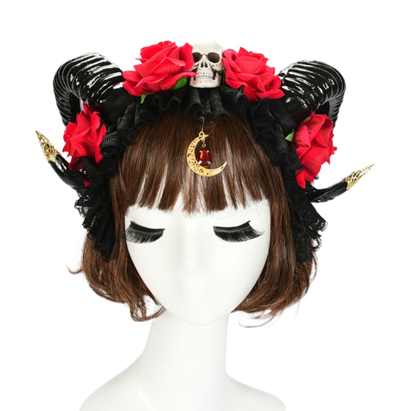 Băng Đô Cài Tóc Hình Sừng Tuần Lộc Hóa Trang Halloween