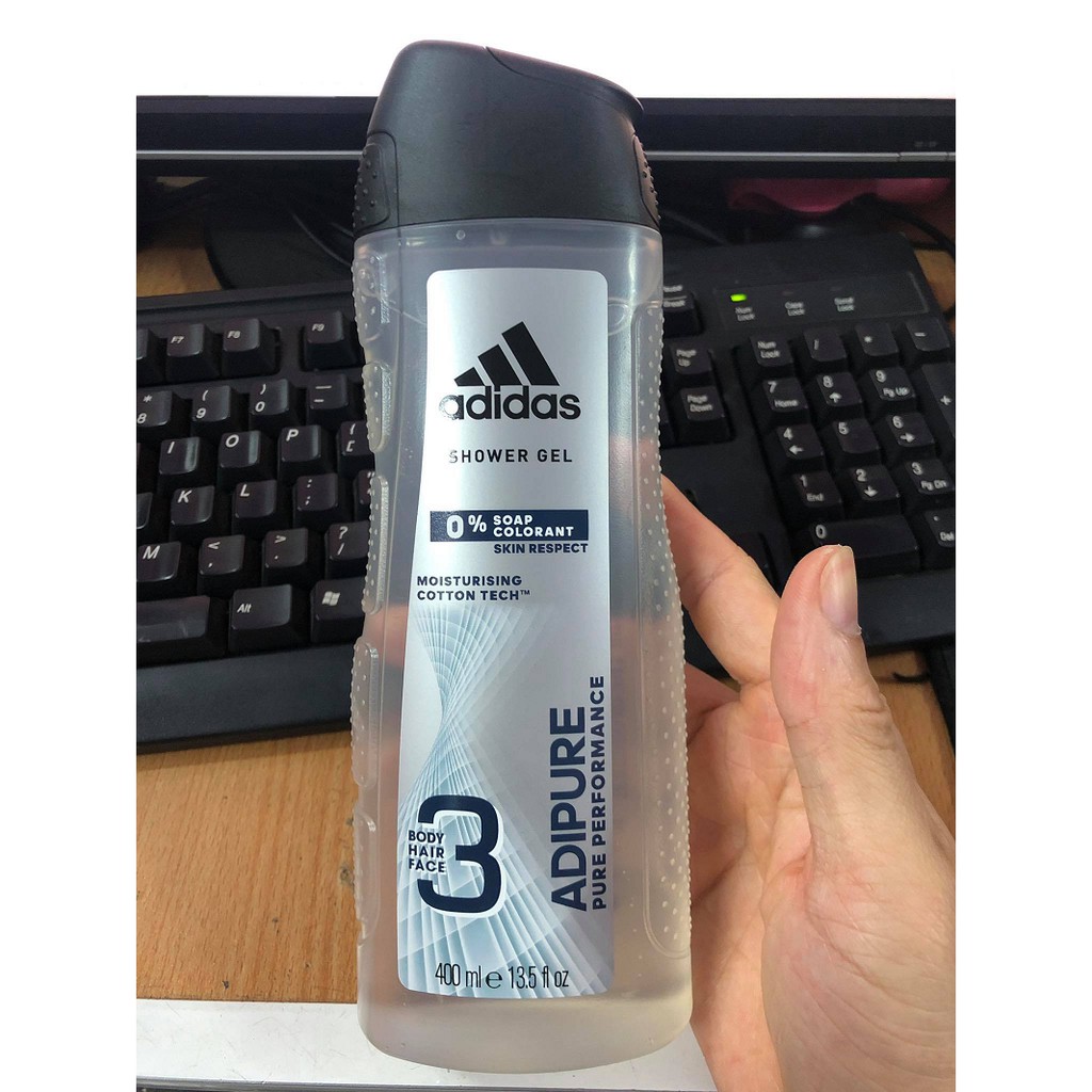 DẦU GỘI SỮA TẮM SỮA RỬA MẶT 3 IN 1 ADIDAS 400ML