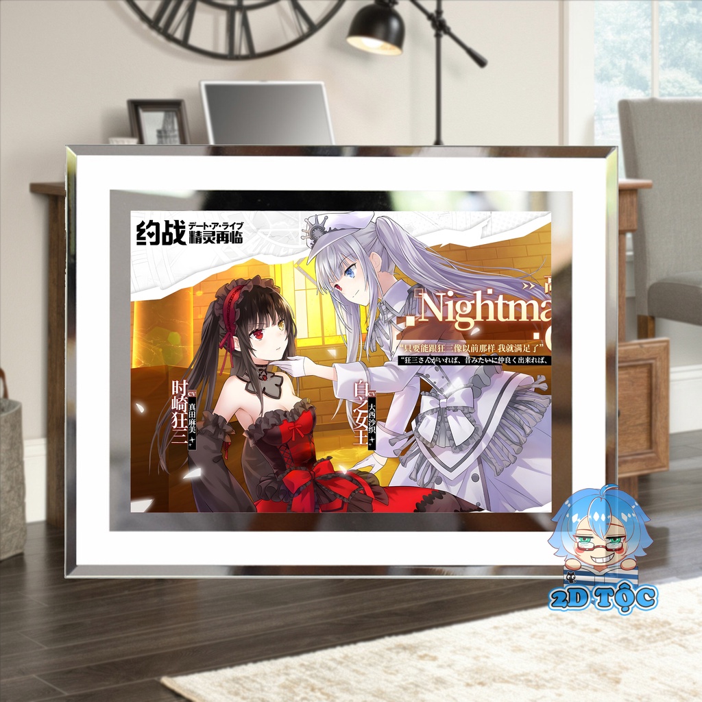 Khung ảnh kính Tokisaki Kurumi  Anime Date A Live by 2D Tộc Shop