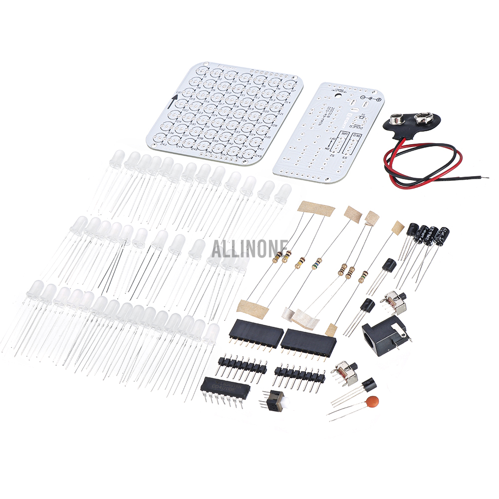 ALLINONE DIY Simple LED Dot Matrix Display / Tri-Color Breathing Light LED Display Kit / DIY Character Display Parts
