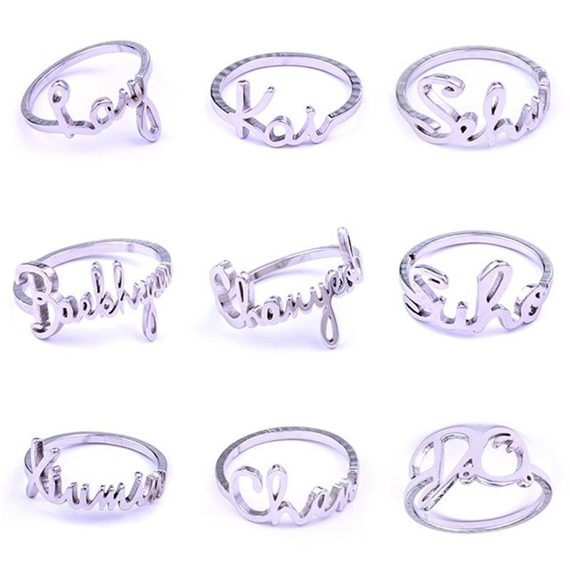 Nhẫn Khắc Tên Thành Viên Chanyeol Baekhyun Nhóm Exo