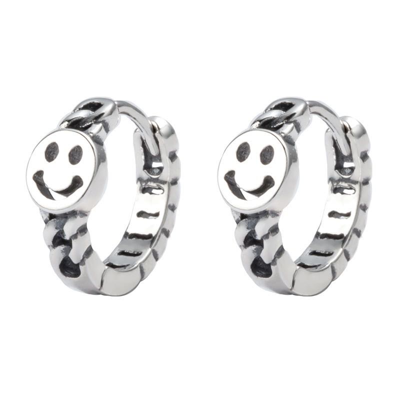 Khuyên tai 22629 hình mặt cười thời trang đơn giản