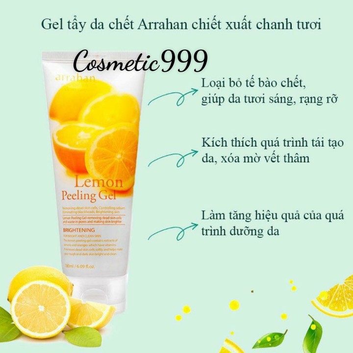 Tẩy tế bào chết mặt, tẩy da chết mặt Arrahan Whitening Peeling Gel hàn quốc chính hãng Cosmetic999 | BigBuy360 - bigbuy360.vn