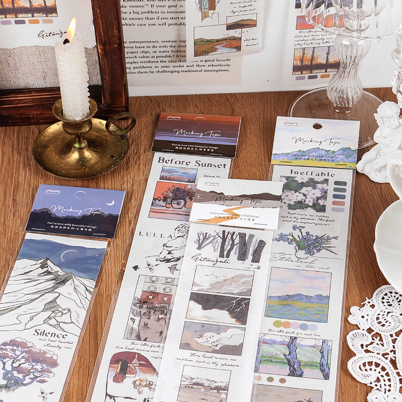 Băng Keo Washi Phong Cảnh Thiên Nhiên 1 Tờ