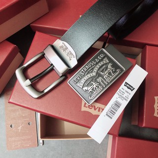 Nịt levis 2 khóa gài + vuông logo dây - nn207