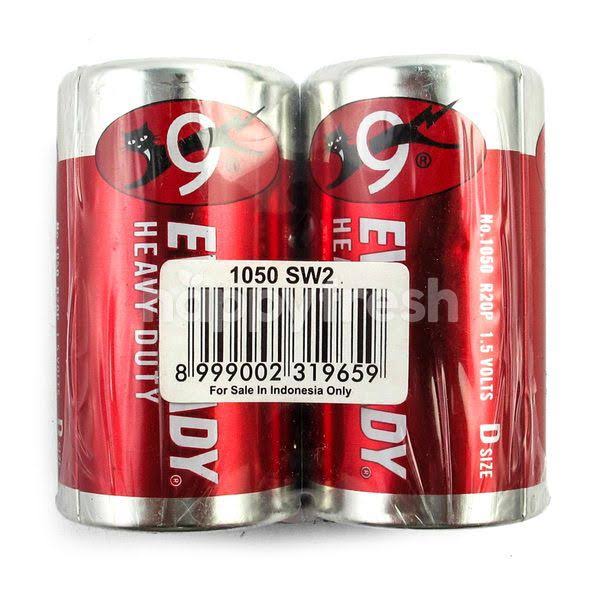 Vỉ 2 viên pin đại mèo đỏ EVEREADY 1.5V - Chính hãng