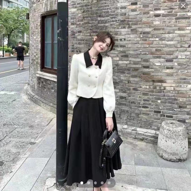 Set áo khoác + chân váy thời trang nữ tính | BigBuy360 - bigbuy360.vn