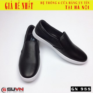 Giày lười SLIP ON Nam da thật cao cấp  BH 12 tháng - GN988 SUVN