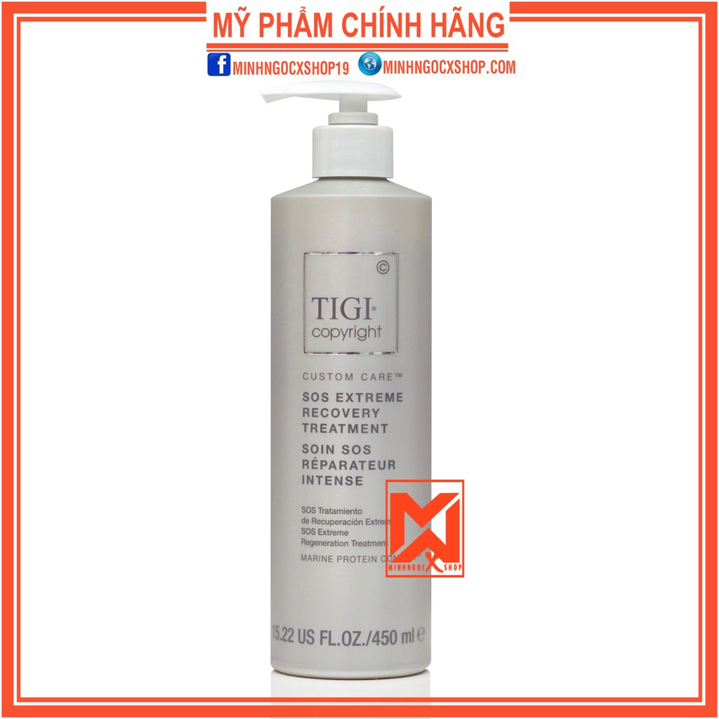 Kem phục hồi tái sinh TIGI COPYRIGHT SOS EXTREME RECOVERY TREATMENT 450ml chính hãng