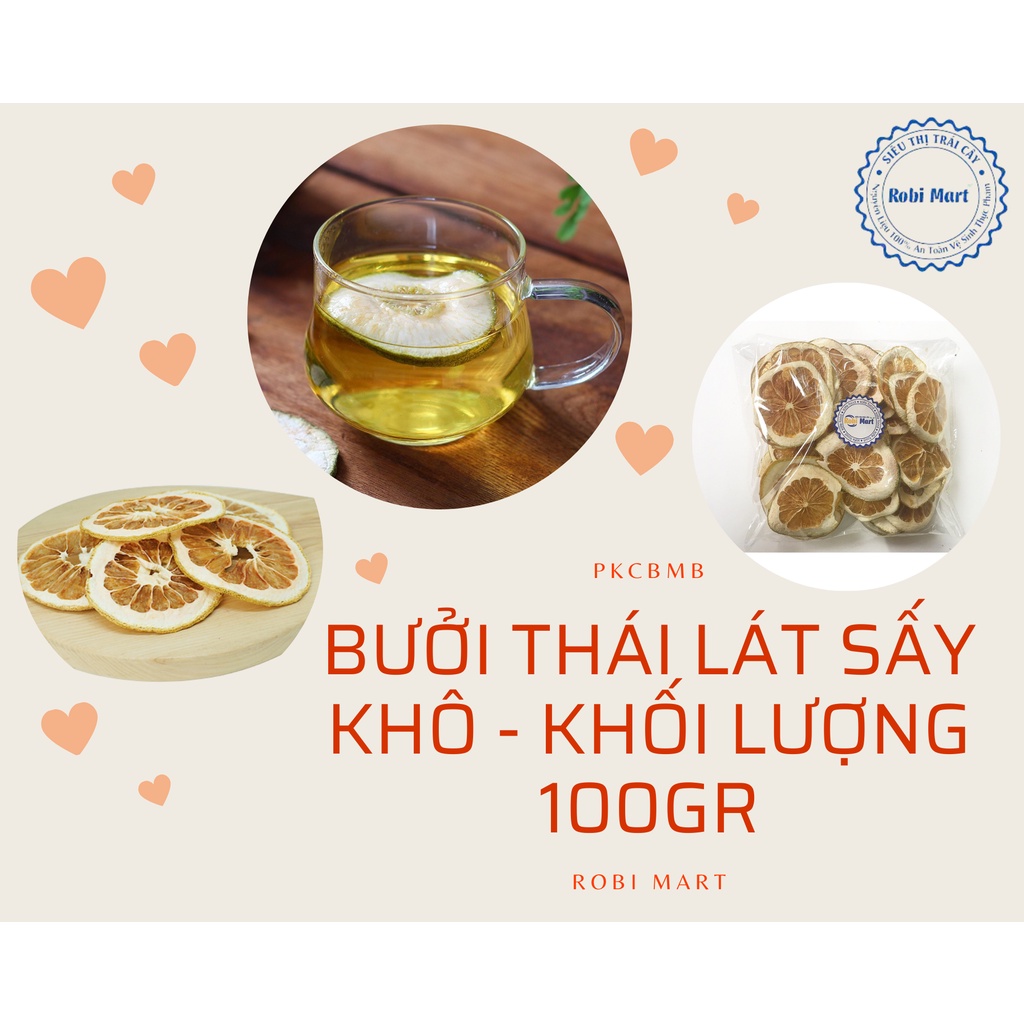 Bưởi thái lát sấy khô - Khối lượng 100gr