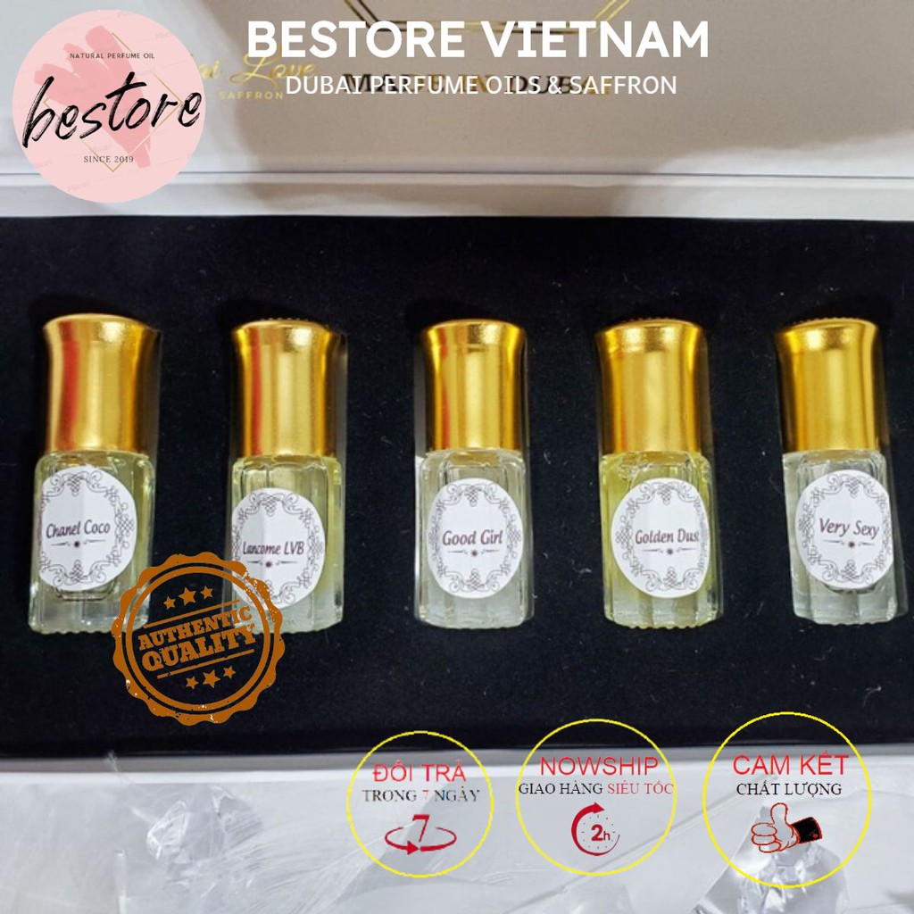 [Cam kết Chính Hãng] Tinh dầu nước hoa Dubai thiết kế mini 3ml