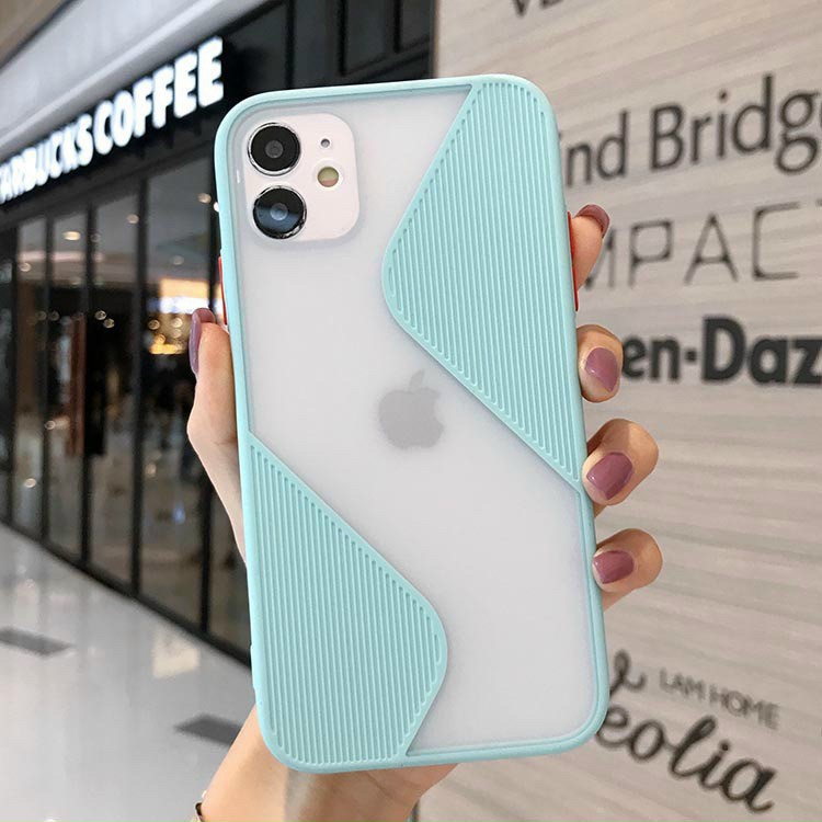 Ốp lưng iphone hình chữ S bảo vệ camera viền vuông 5s/6/6plus/6s/6splus/6/7/7plus/8/8plus/x/xs/xsmax/11/11pro/11promax