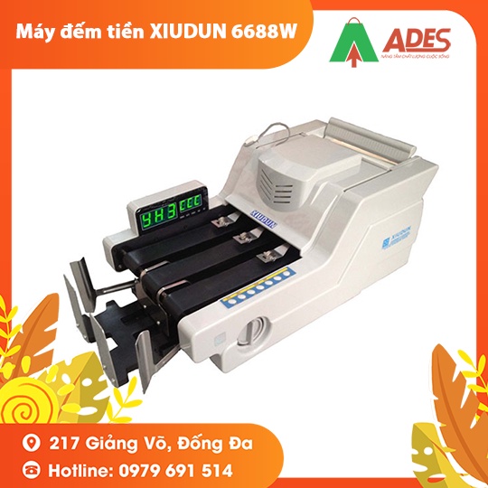 Máy đếm tiền XIUDUN 6688W đếm 1200 tờ/ phút - Chính hãng hiện đại BH 12 tháng