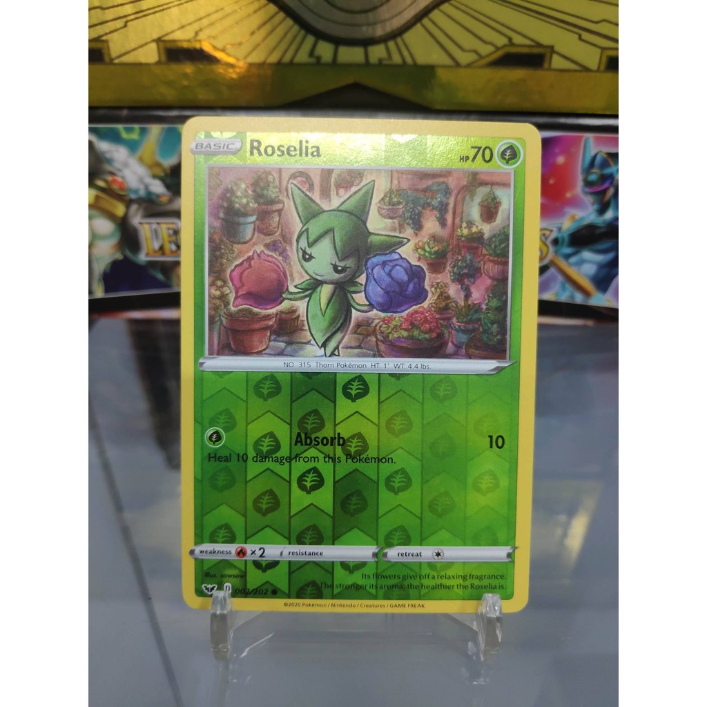 [ Dưa Hấu Yugioh ] Lá bài thẻ bài Pokemon Roselia