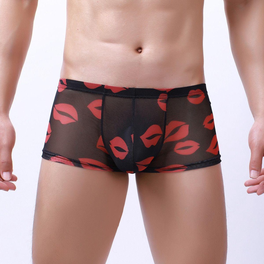 Quần Lót Boxer Lưng Thấp Không Đường May Quyến Rũ Cho Nam