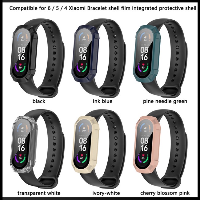 Ốp Lưng Kính Cường Lực Cho Xiaomi Mi Band 4 / 5 / 6 / nfc