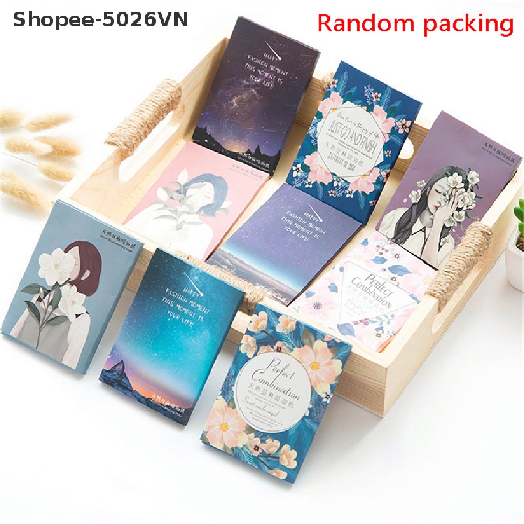 [Hàng mới về] Set 100 giấy thấm dầu da mặt làm sạch tiện lợi