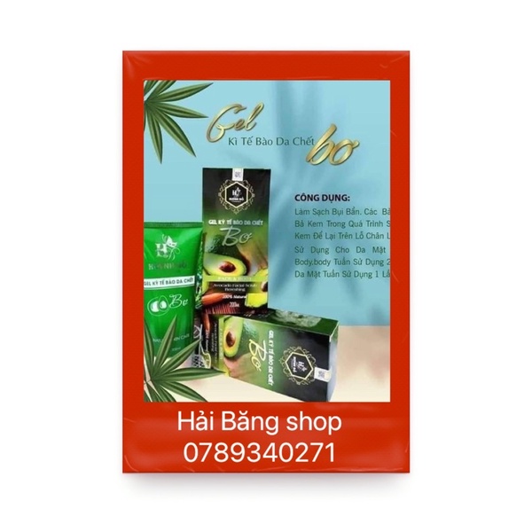 tẩy tế bào chết bơ Huỳnh Đỗ