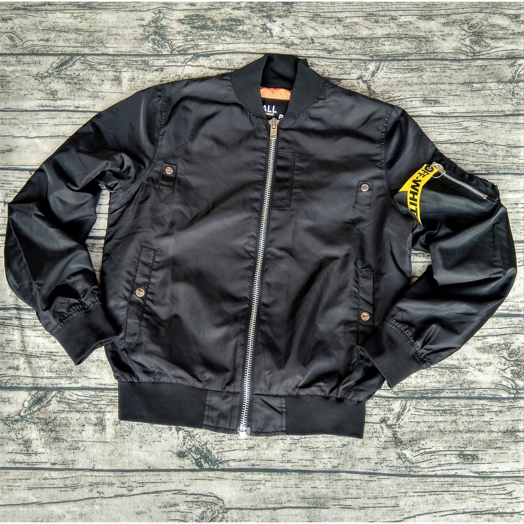 ÁO KHOÁC BOMBER PILOT ĐEN VINTAGE UNISEX NAM NỮ