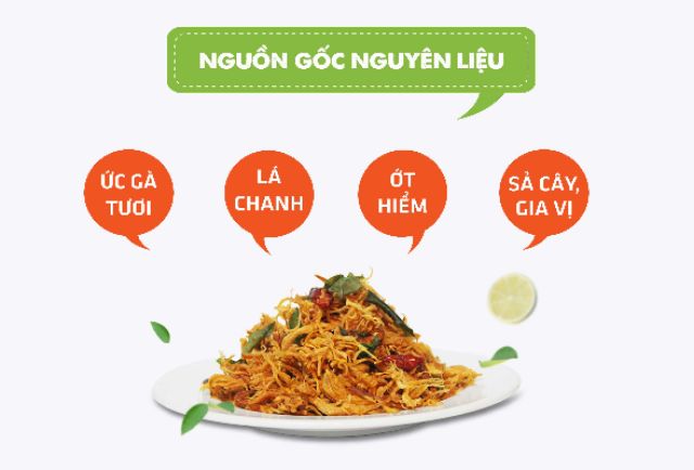 Khô Gà Lá Chanh Xé Cay 1 Kg - Dryfood | BigBuy360 - bigbuy360.vn